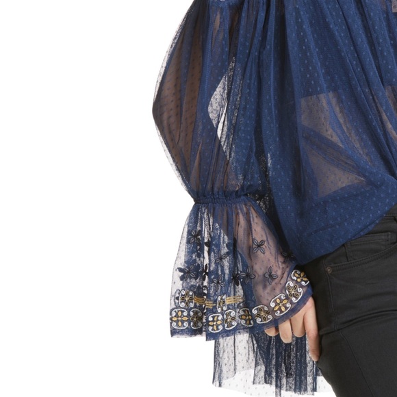 NWT Free People Sheer Joyride Top - Picture 4 of 8